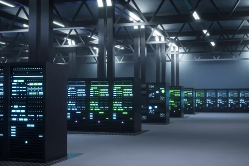 Simulaciones científicas en entorno de supercomputación Superordenador de alto rendimiento para simulaciones científicas, investigación y procesamiento masivo de datos